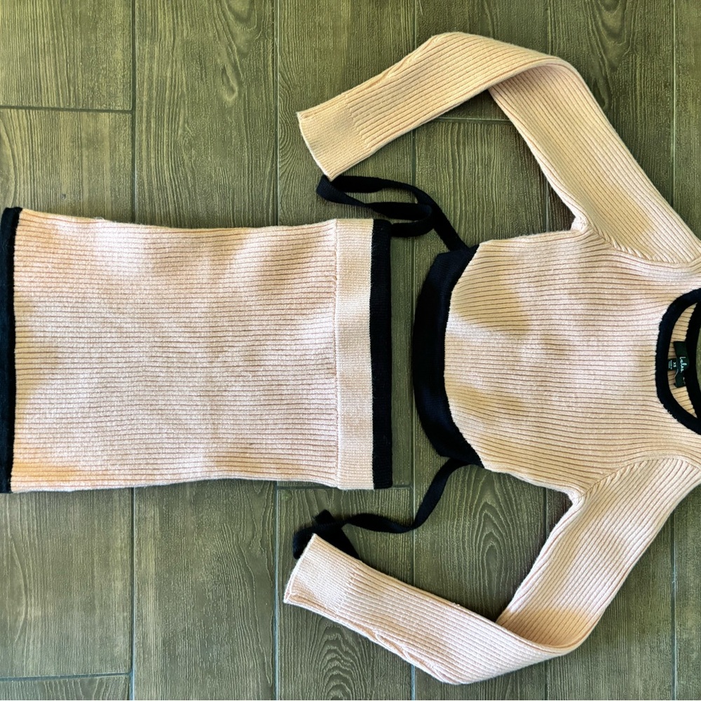 Lulu's Ribbed Knit Skirt Set